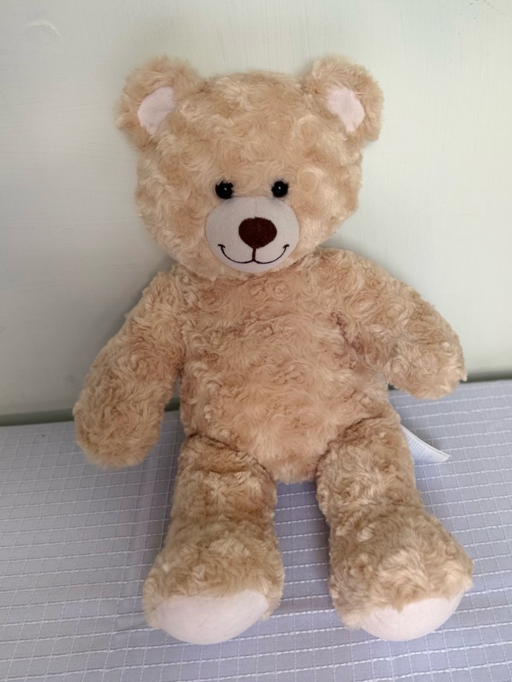 Build-A-Bear Beige Curly Plush Teddy Bear